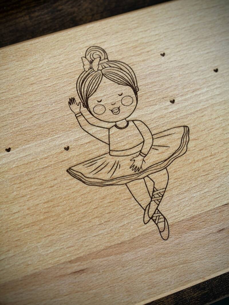 Schneidbrettchen Ballerina