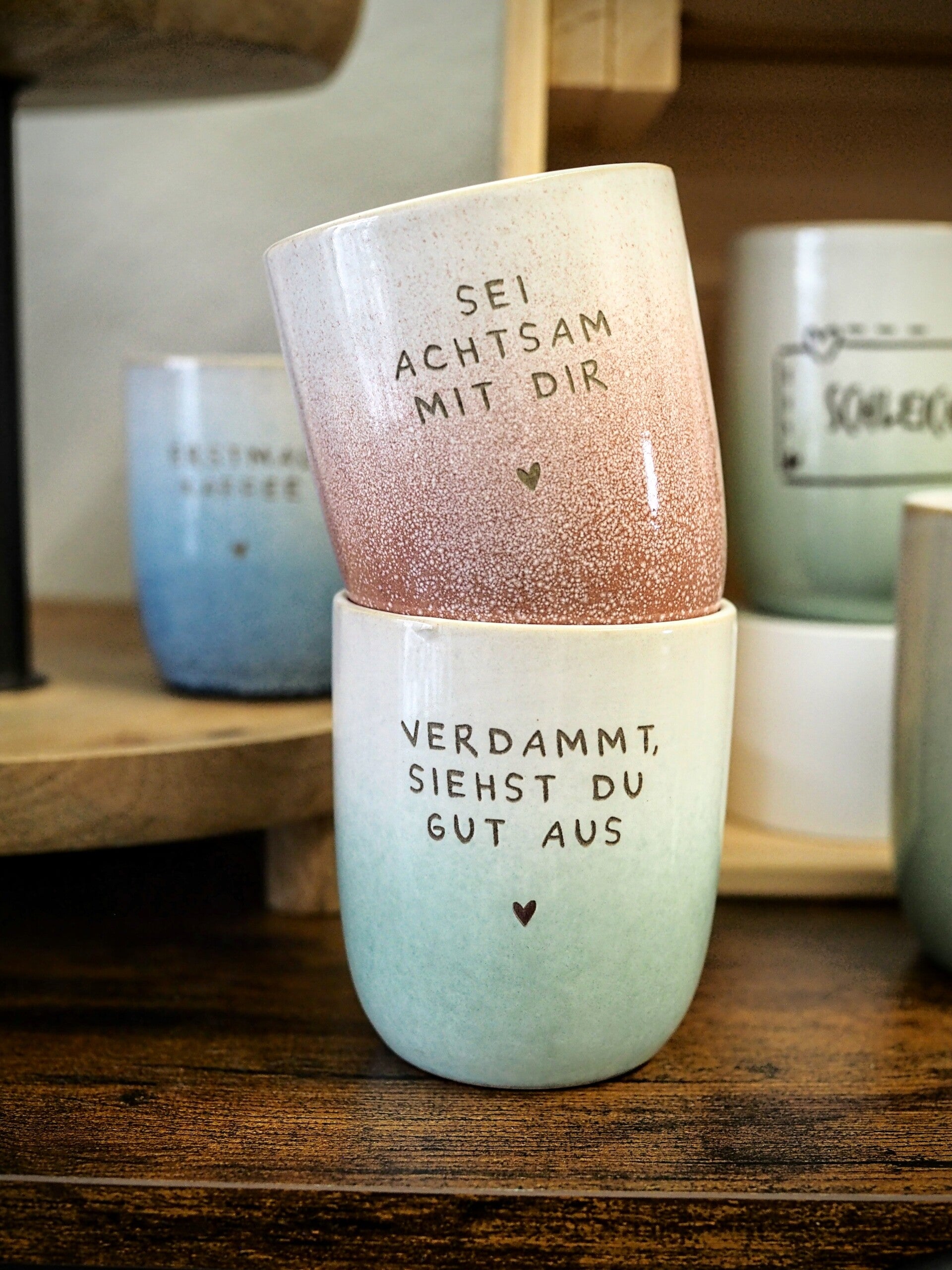 Kleine Tasse graviert