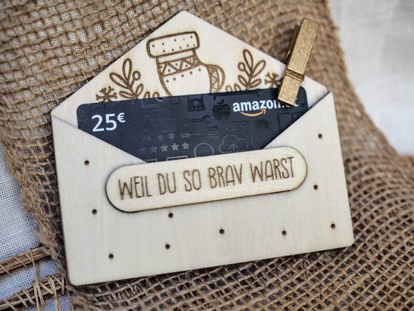 Gutschein-Umschlag Weihnacht