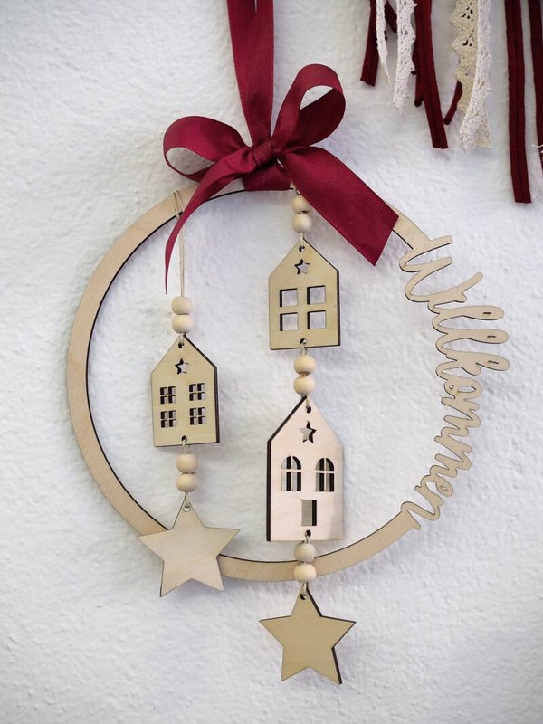 Türkranz "Winterhaus"