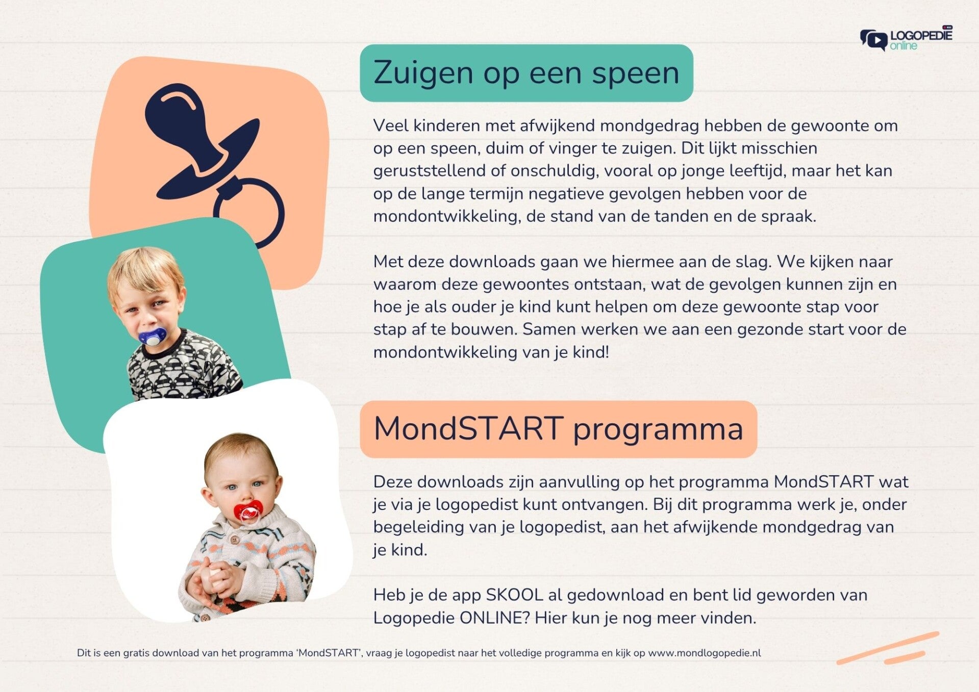 MondSTART: Gratis download speenzuigen