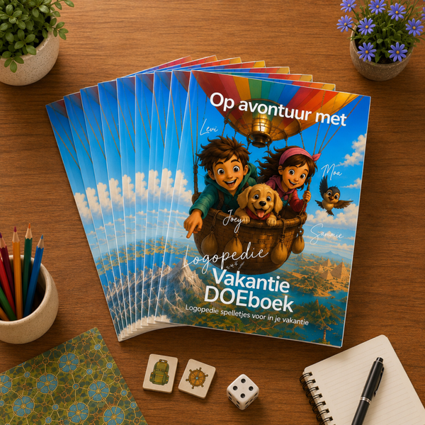 Levi & Noa 10 x vakantieDOEboek nabesteling voor logopedisten
