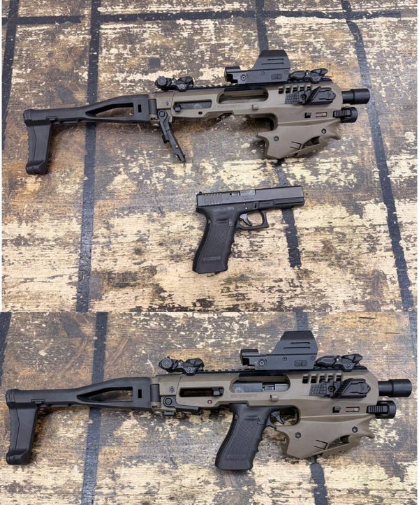 Roni Kit - Umbau von Pistole Glock 17 in Maschinenpistole in 5 Sekunden