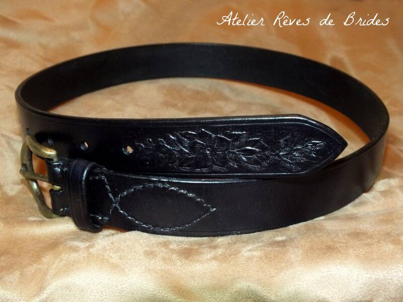 Ceinture personnalisée cuir sur mesure
