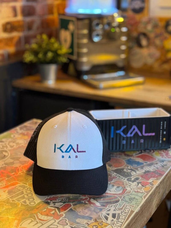 Casquette Rétro Trucker KAL BAR violet et bleu