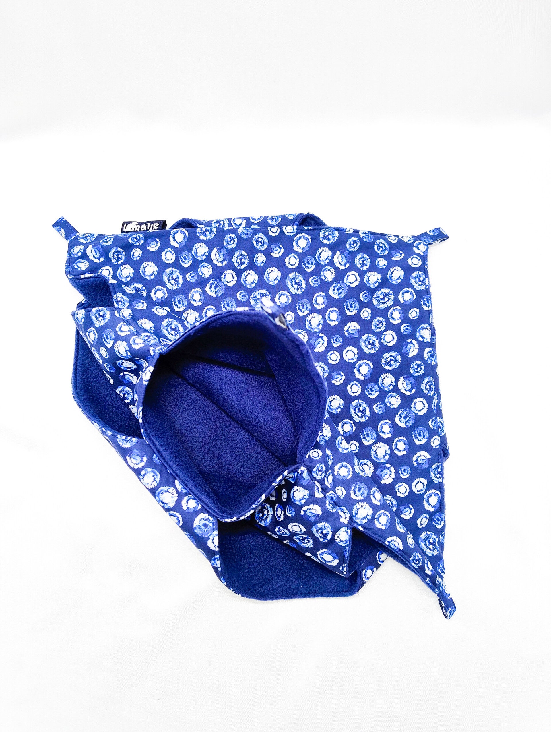 Tripledekker hangmat blauw met cirkelpatroon