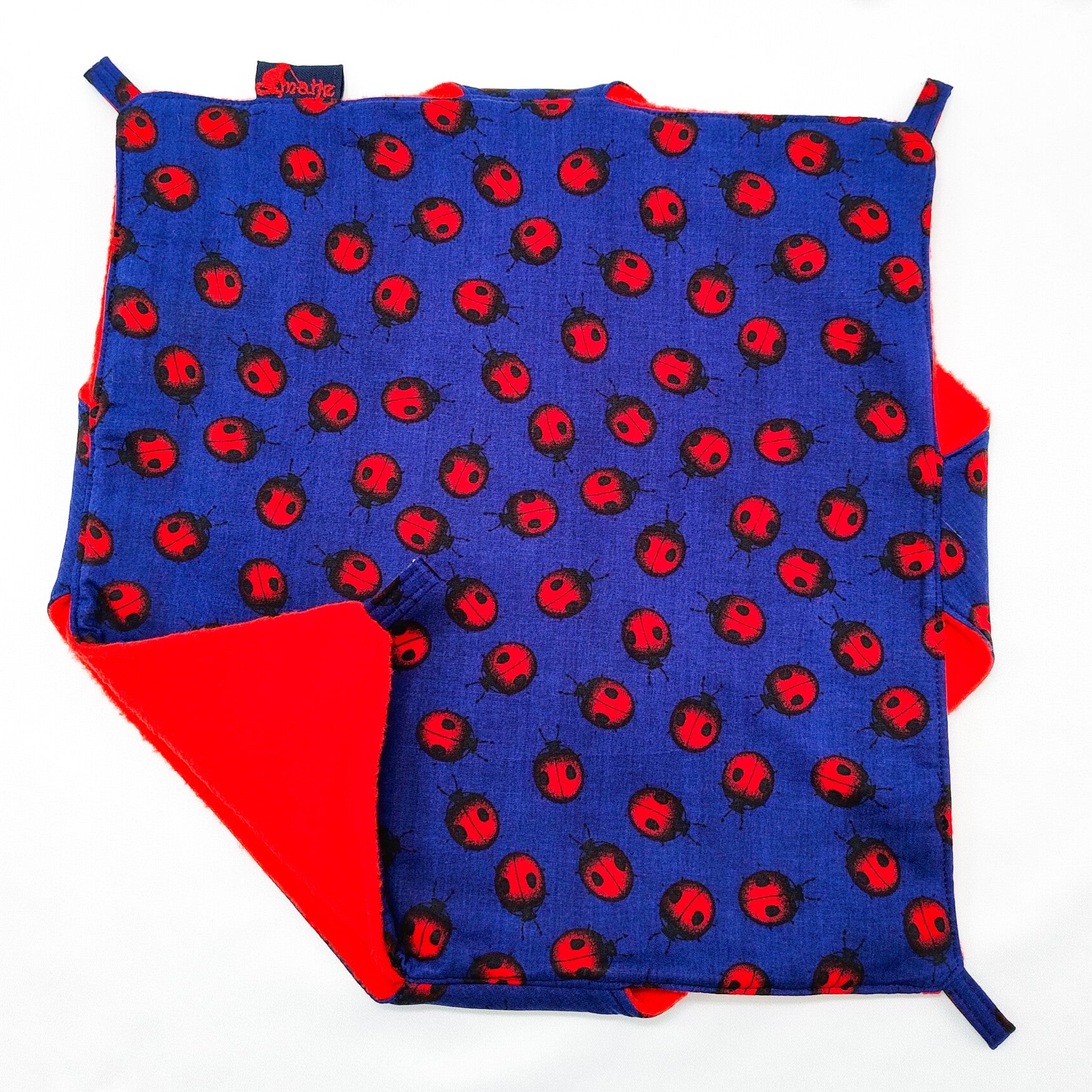 Dubbeldekker hangmat donkerblauw met lieveheersbeestjes