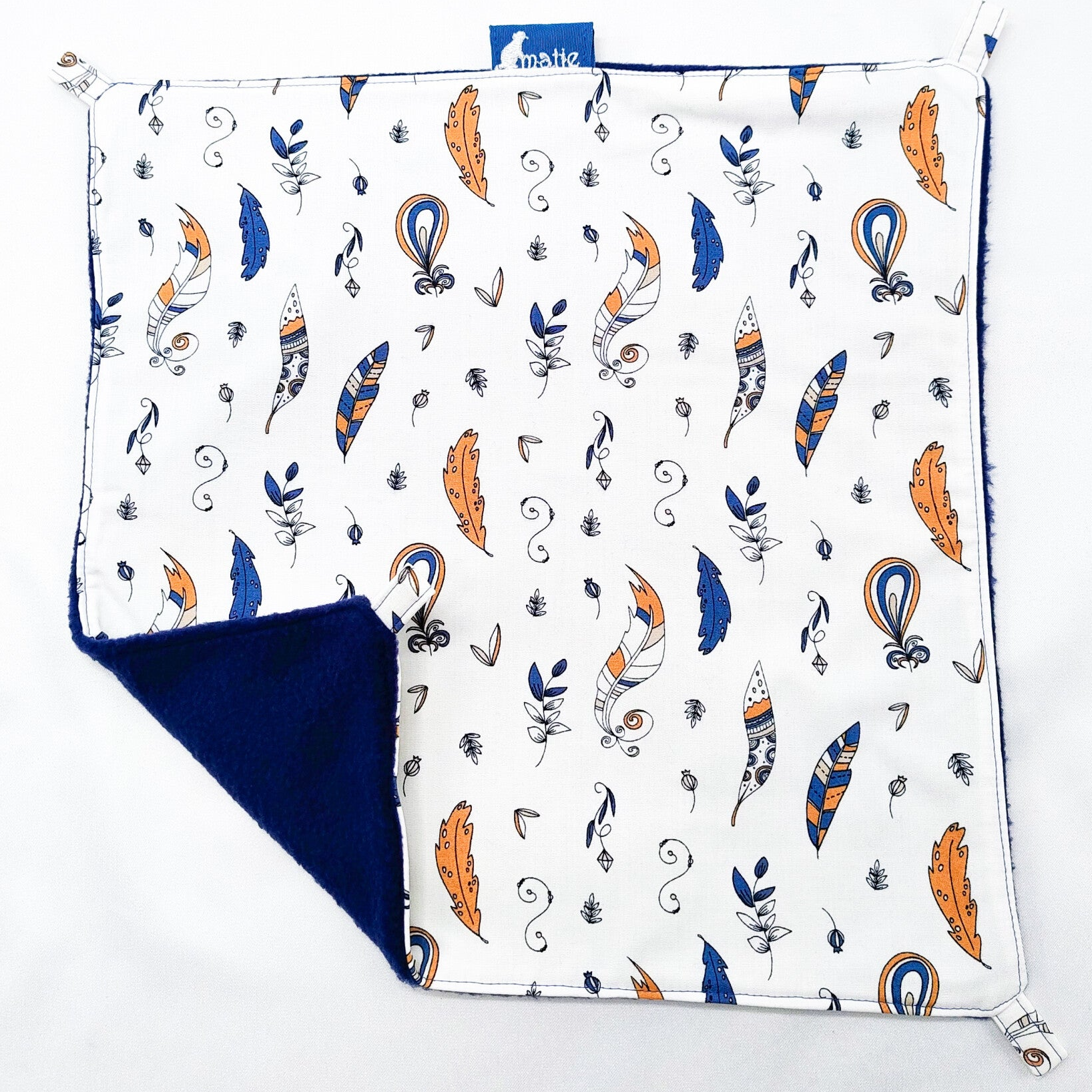 Enkele hangmat wit met veertjes