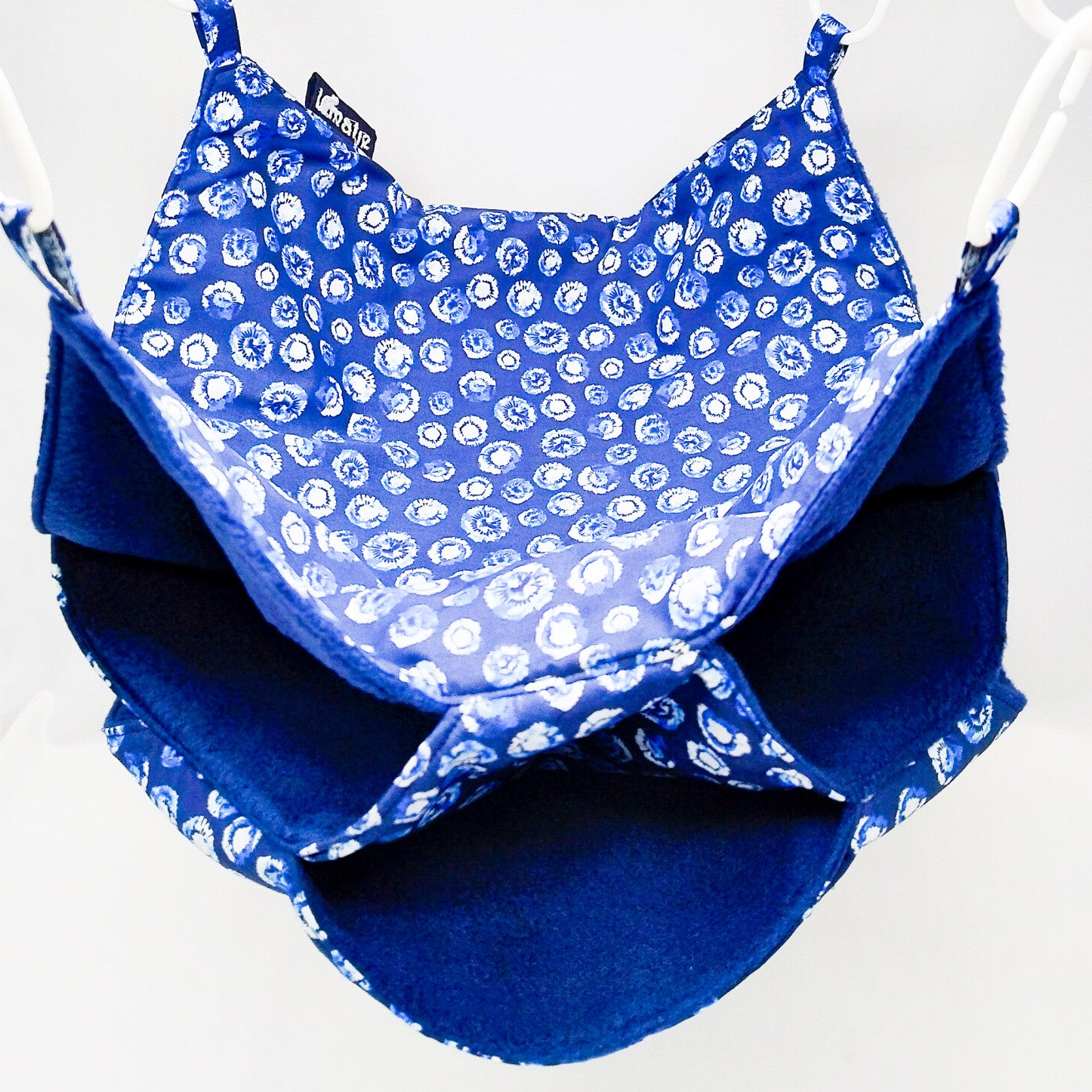 Tripledekker hangmat blauw met cirkelpatroon