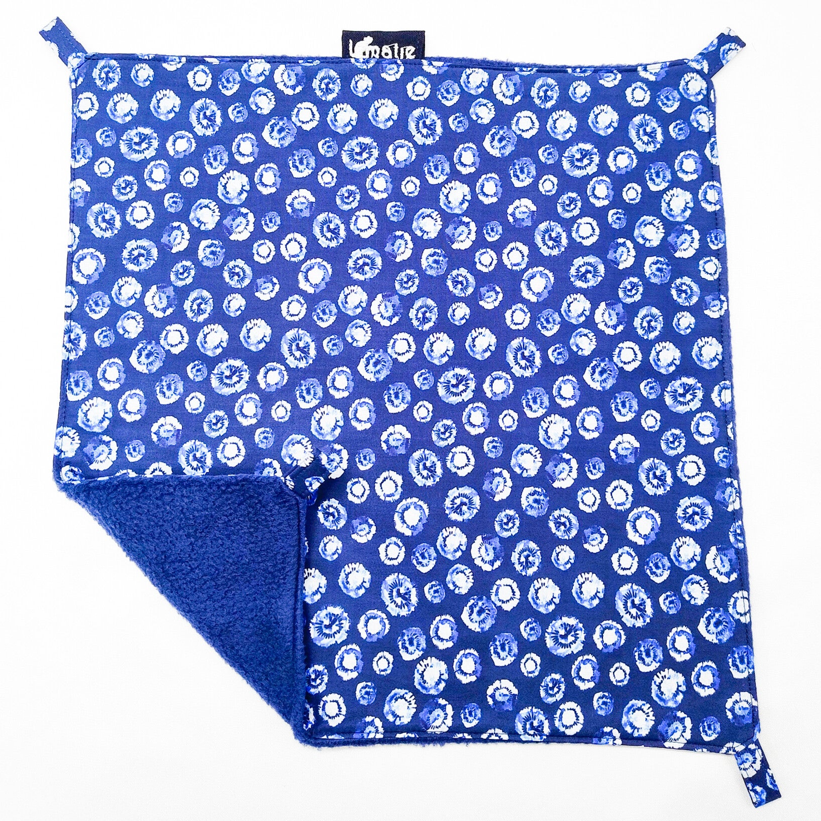Enkele hangmat blauw met cirkelpatroon
