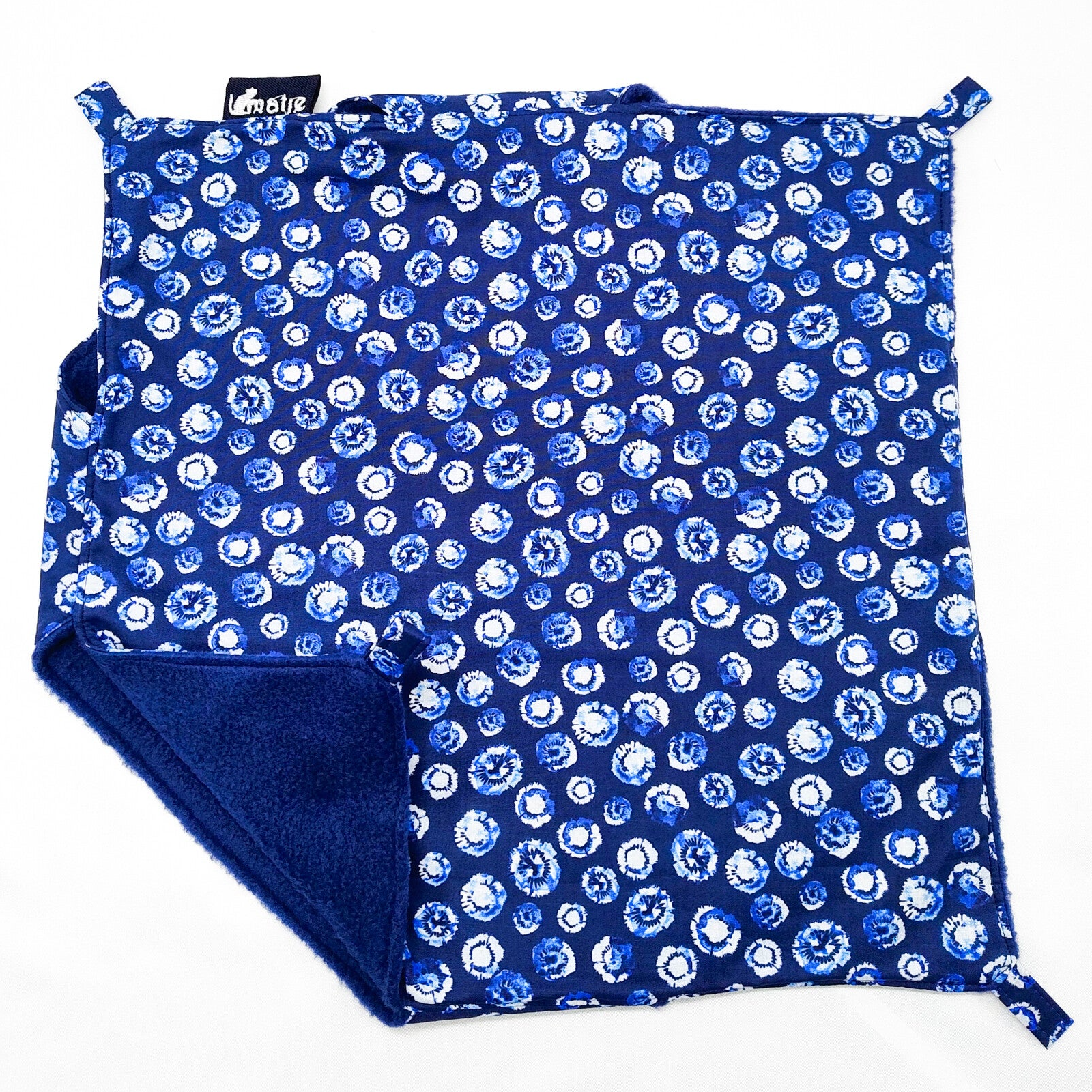 Dubbeldekker hangmat blauw met cirkelpatroon