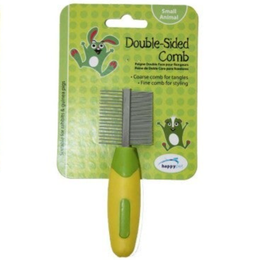 Dubbelzijdige kam voor vachtverzorging kleine knaagdieren