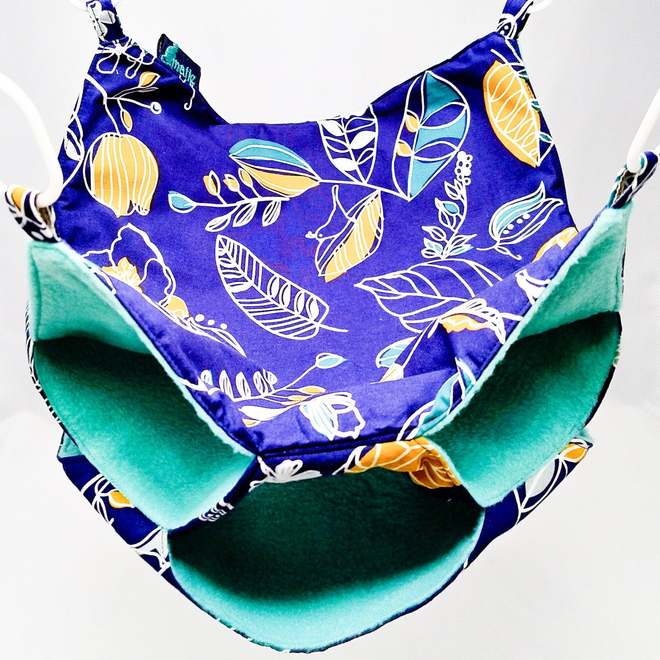 Tripledekker hangmat donkerblauw met bladeren