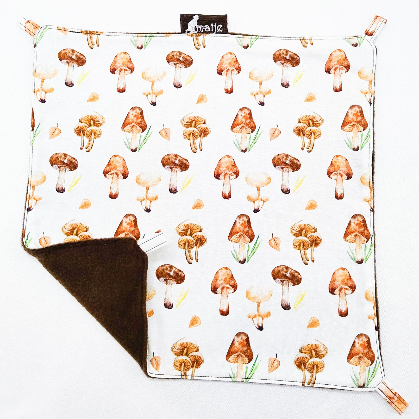 Enkele hangmat wit met paddenstoelen