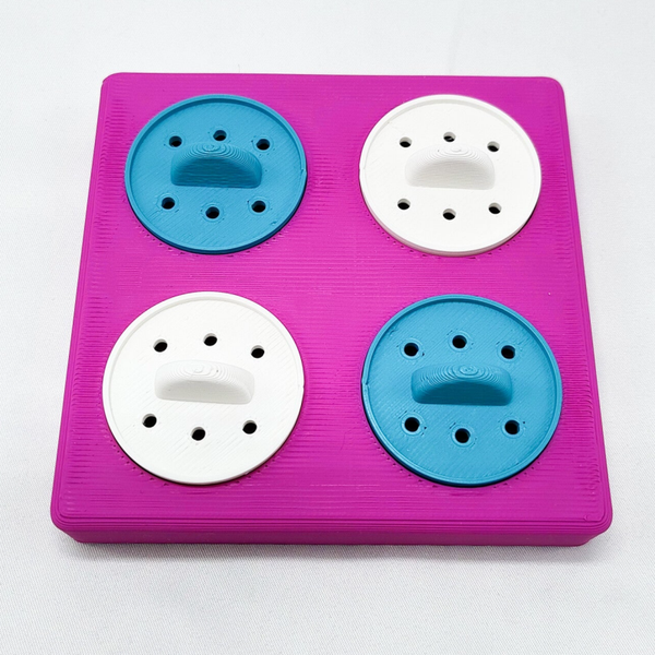 Little Rovers klein snack zoekspel 11 x 11 cm | rose/wit/blauw