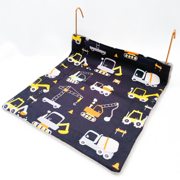 Radiator hangmatje zwart met werk voertuigen (zonder beugel)