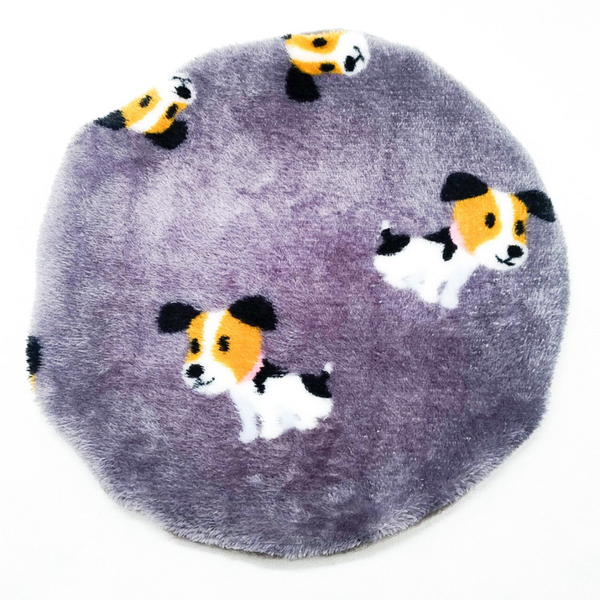 Ice Pod/Snugglesafe hoes coral fleece grijs met honden (zonder Ice Pod/Snugglesafe)
