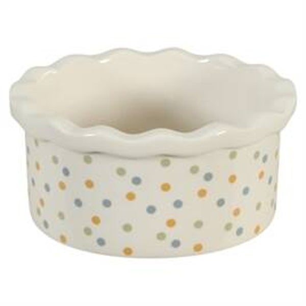 Zolux voerbak Cosy gestipt keramier wit 150 ml