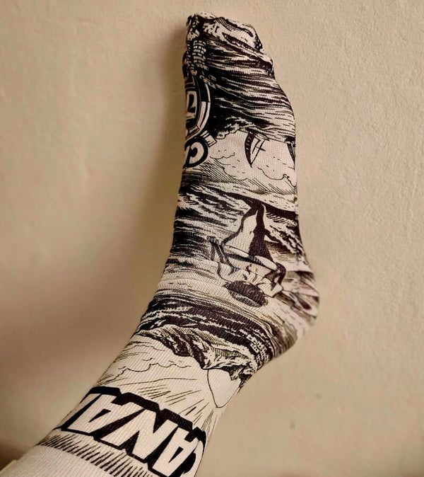 Calcetines Gran Canaria Blanco y Negro🤍🖤
