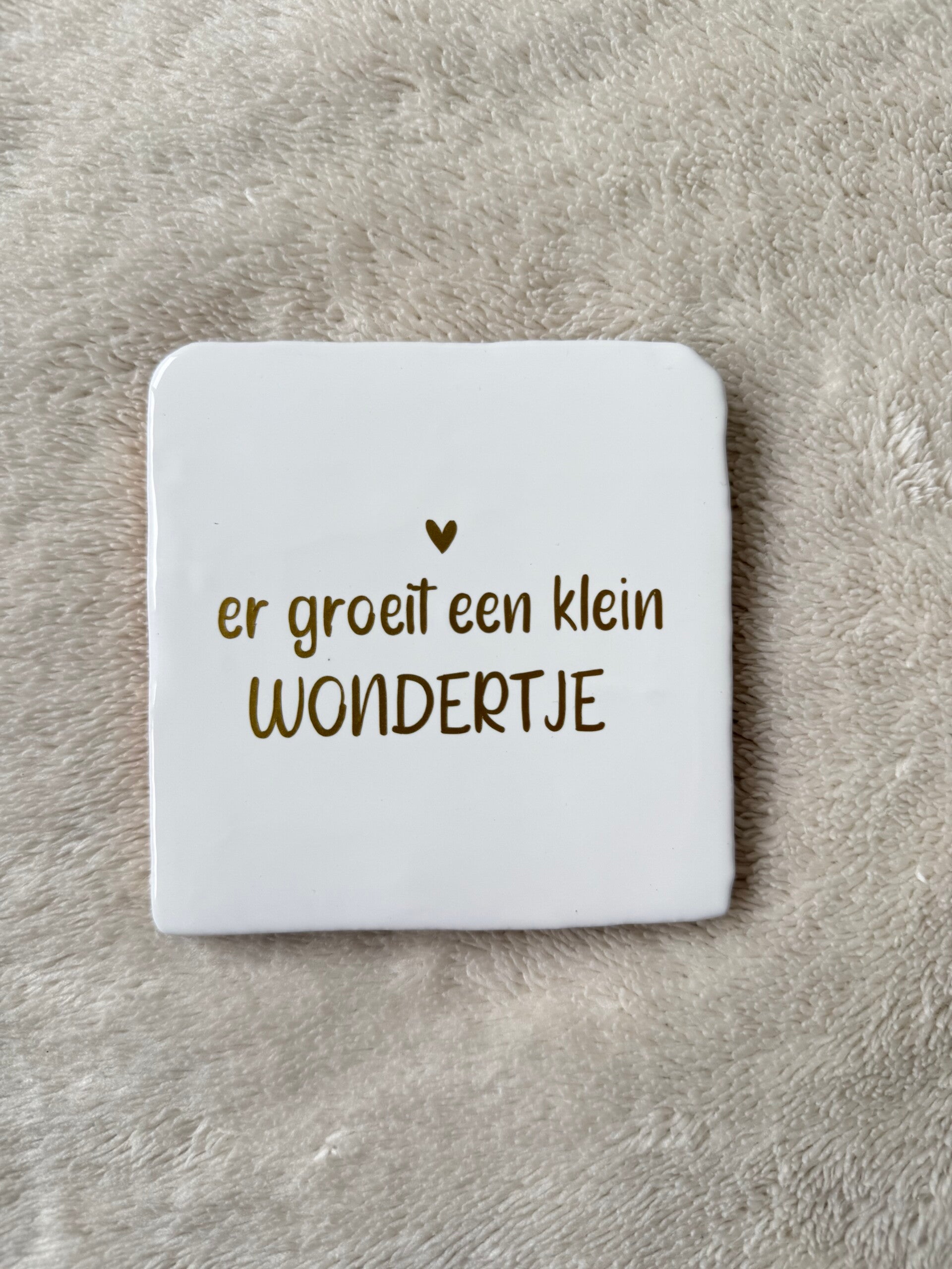 Tegeltje - Er groeit een klein wondertje