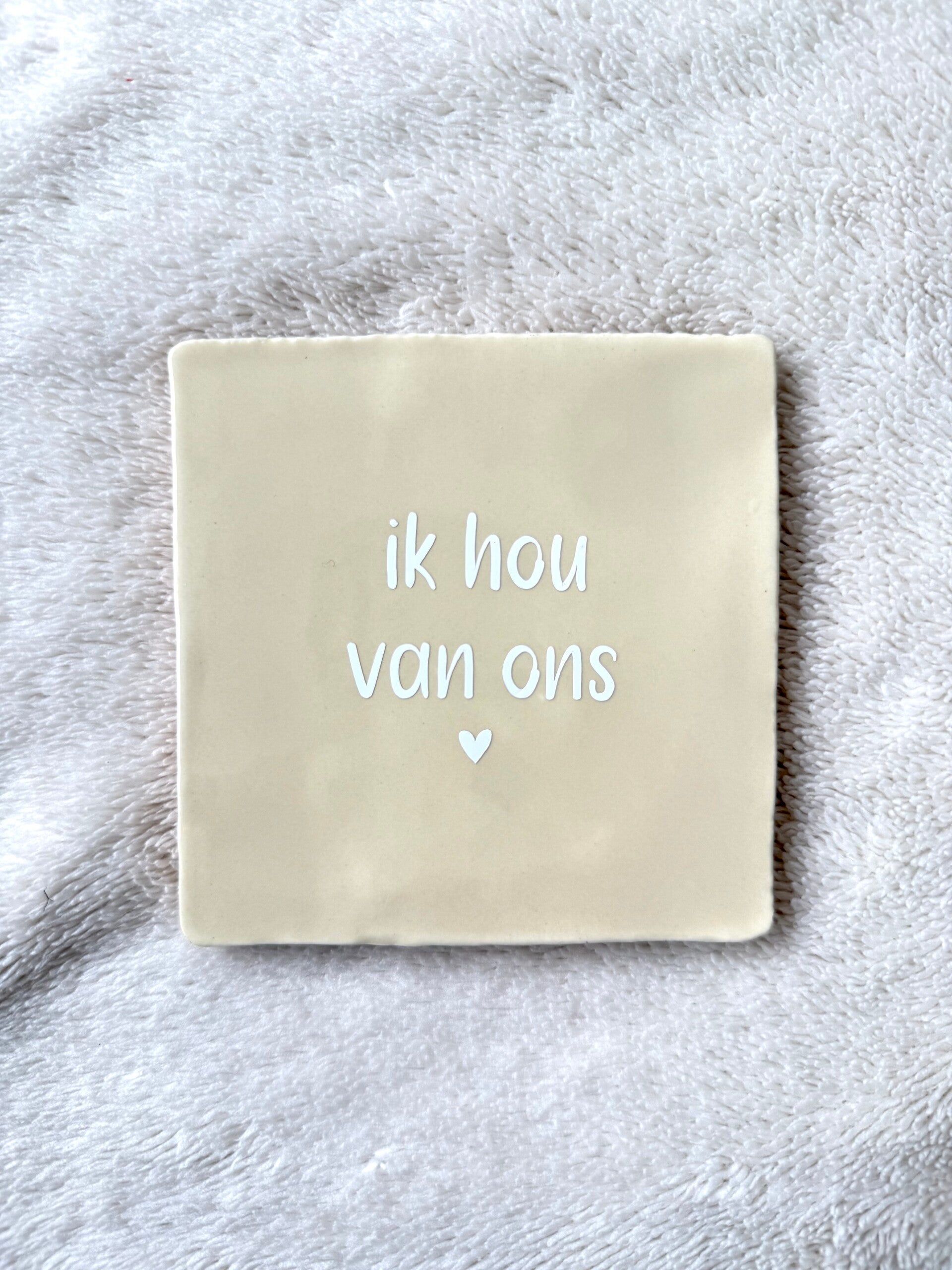 Tegeltje - ik hou van ons