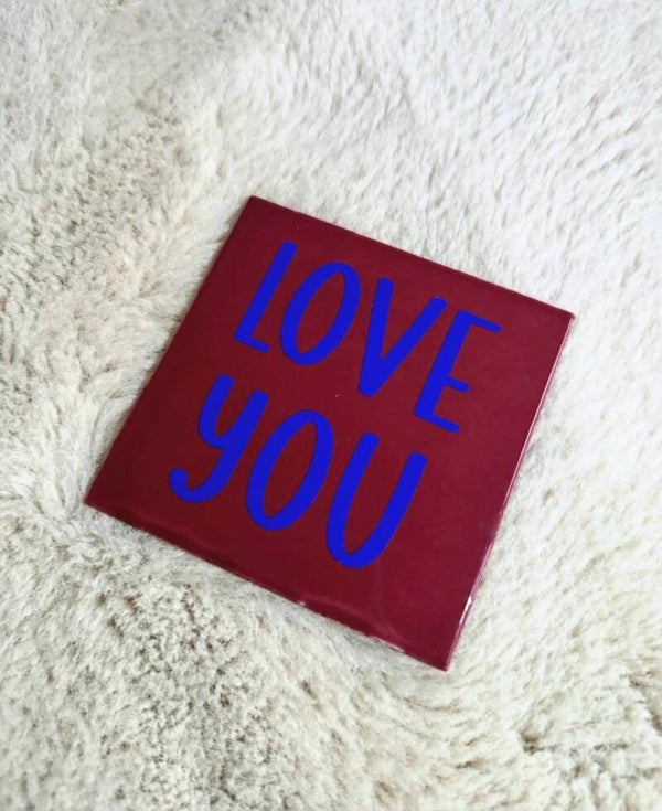 Tegeltje - love you