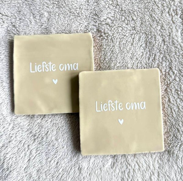 Tegeltje - liefste oma