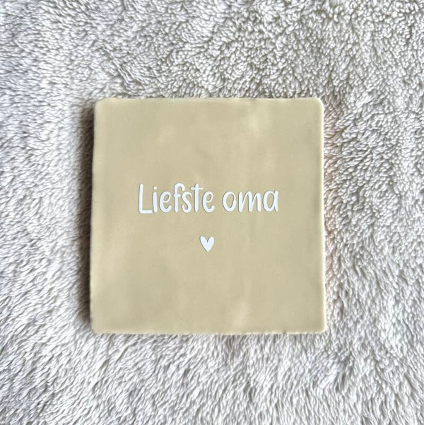 Tegeltje - liefste oma
