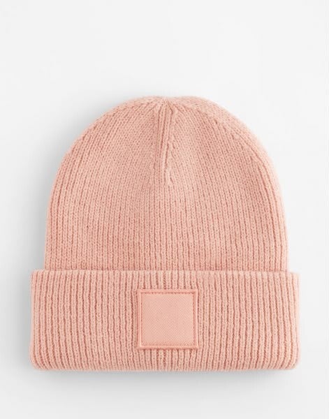 Geborduurde muts - Roze