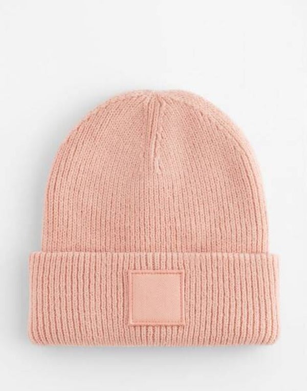 Geborduurde muts - Roze