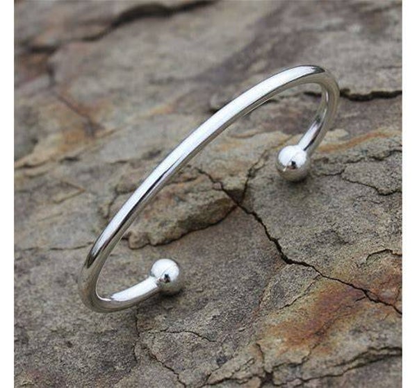 Sterling Silver Torque Bangle