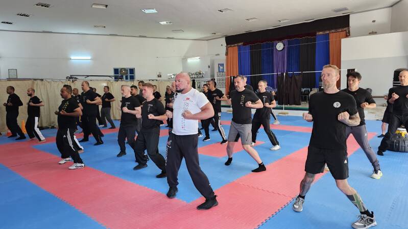 Ving Tsun Gruppentraining - erste Form beim Trainingscamp auf Djerba