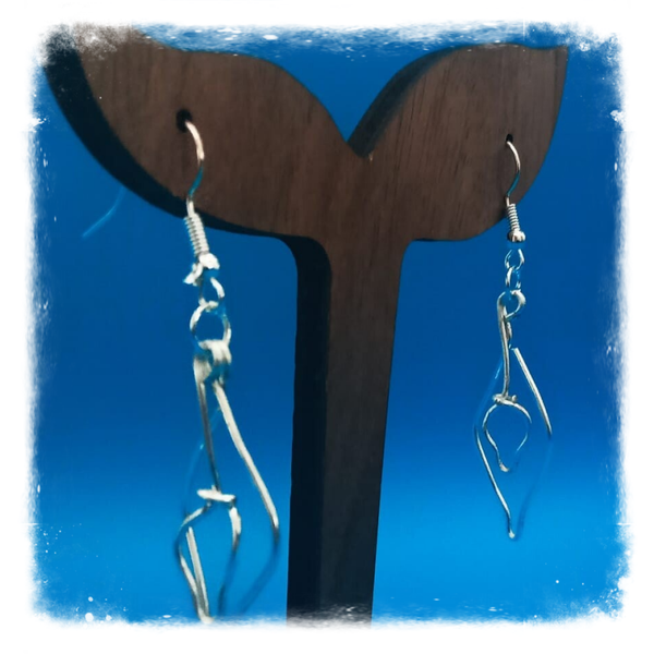 Boucles d'oreilles en fil d'aluminium