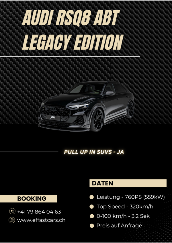 AUDI RSQ8 ABT LEGACY EDITION