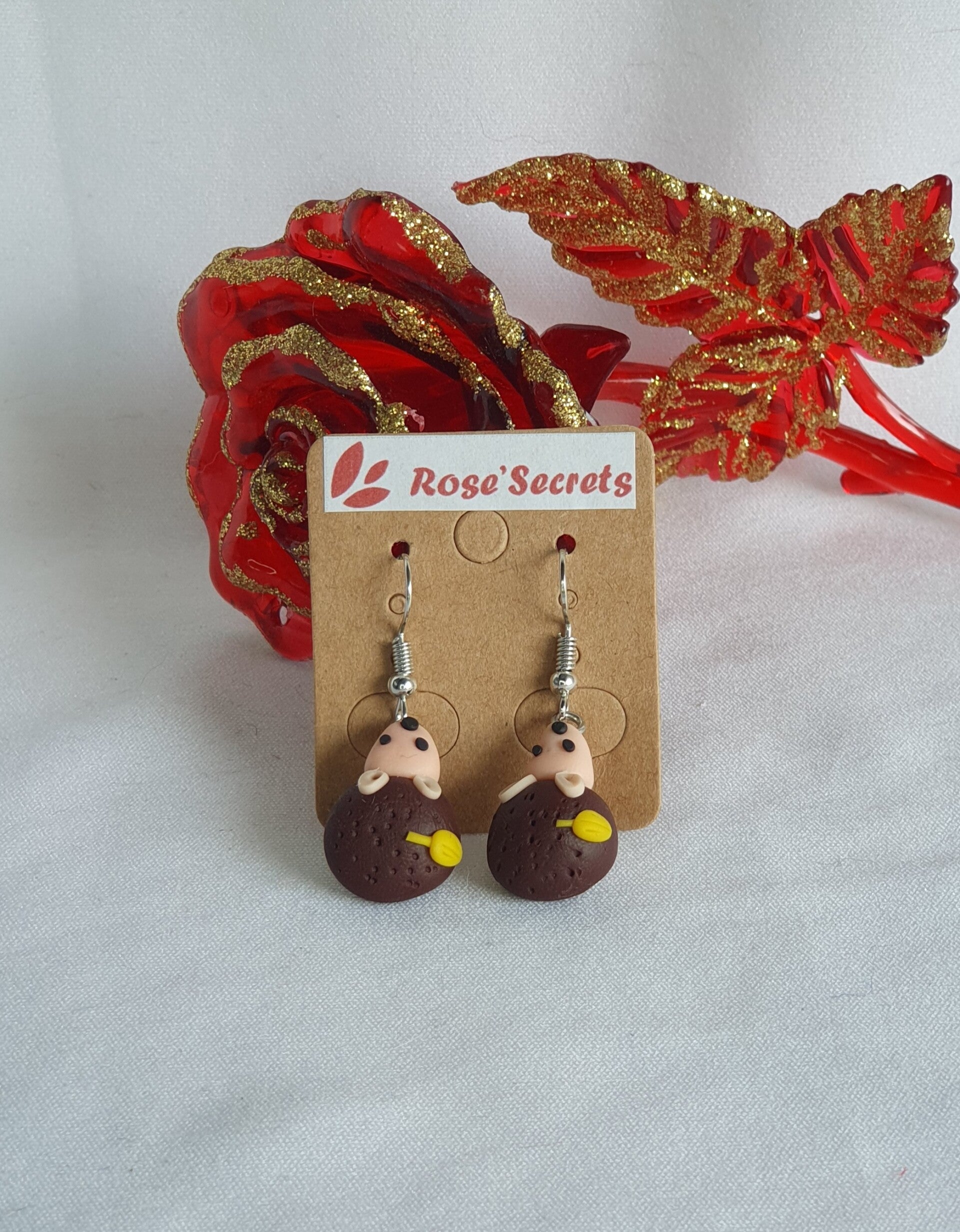 Boucles d'oreille hérisson