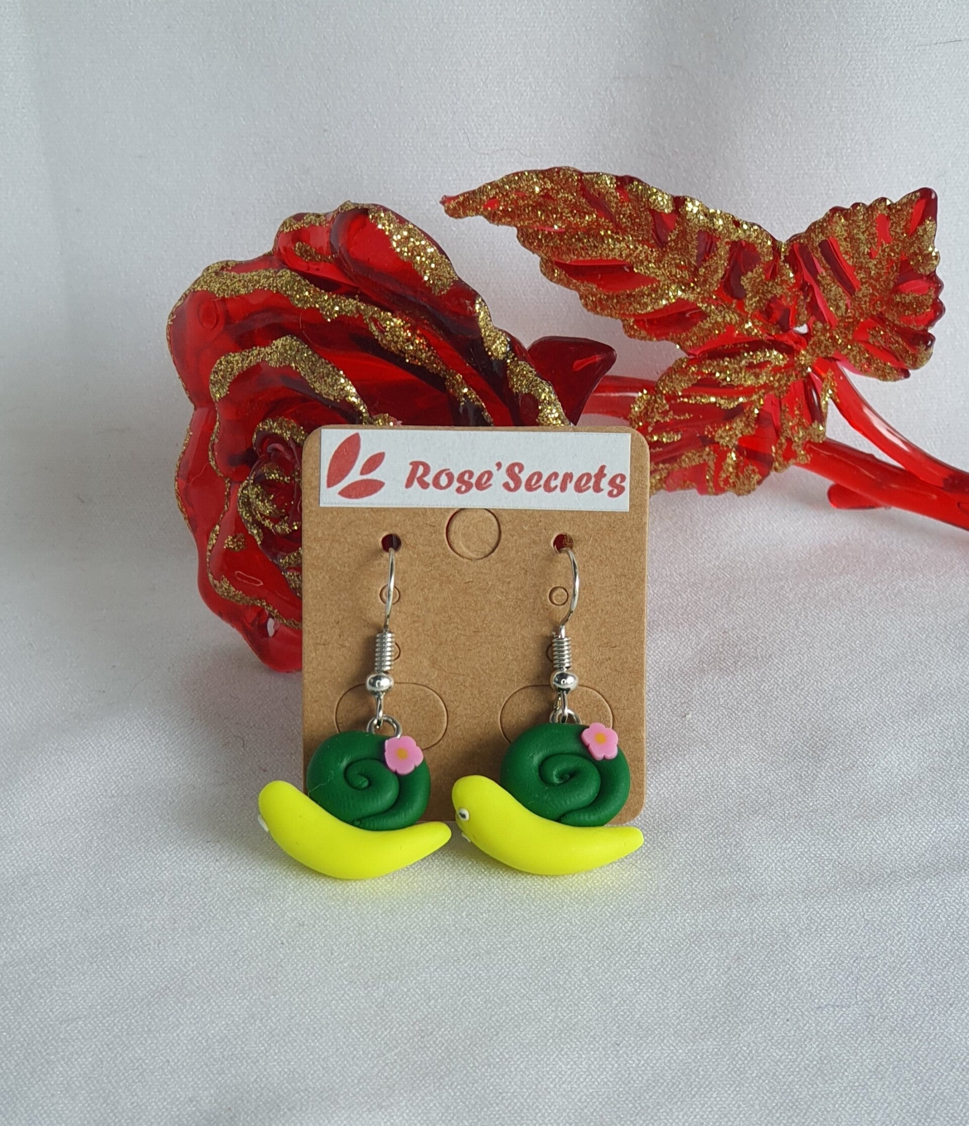 Boucles d'oreille escargot