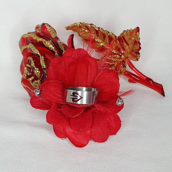 Bague pique percée argent