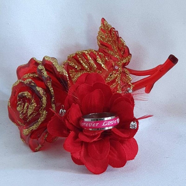 Bague "forever love" rose