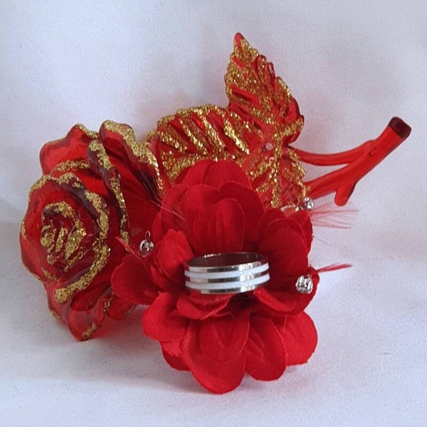 Bague 2 liserés blanc