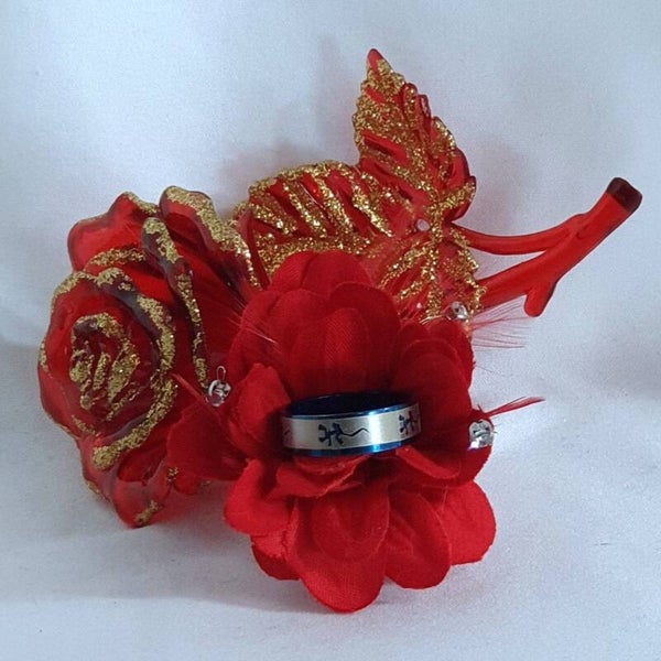 Bague bleu salamandre