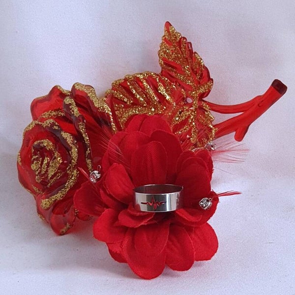 Bague battement percée argent