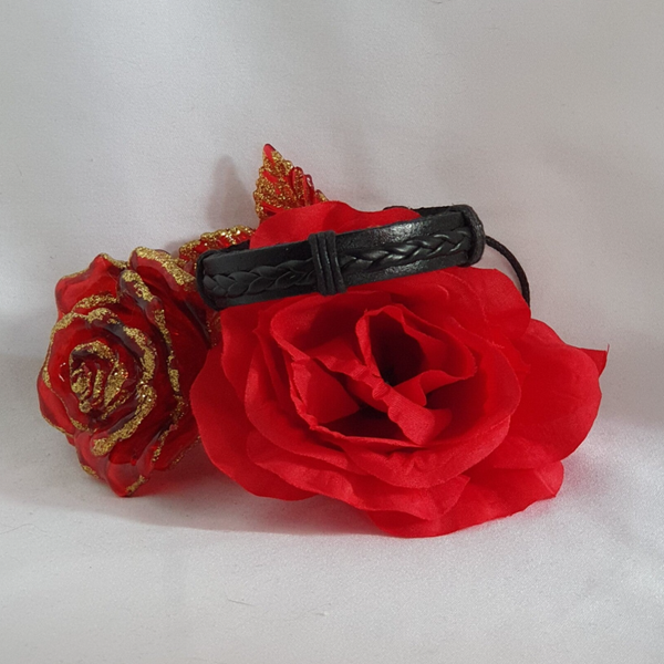 Bracelet cuir noir
