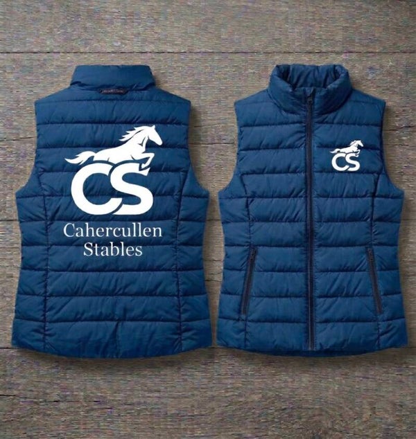 Padded riding gilet