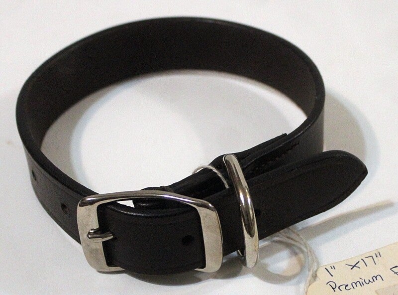 Premium Flat Leather Dog Collar