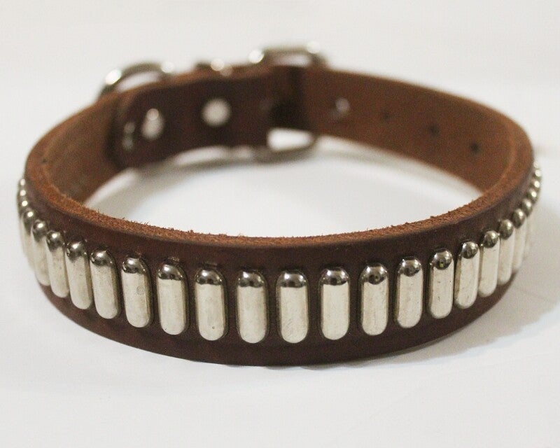 Leather Studded Collar