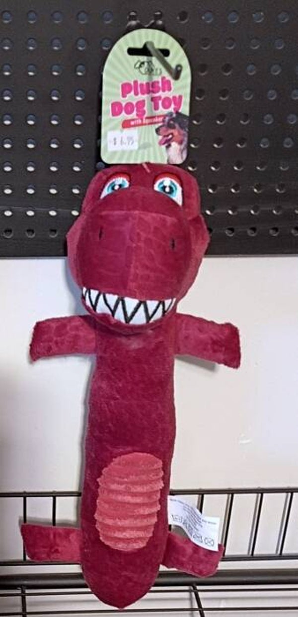 Plush Alligator Dog Toy With Squeaker