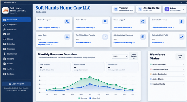 SoftHands Payroll – One Computer License