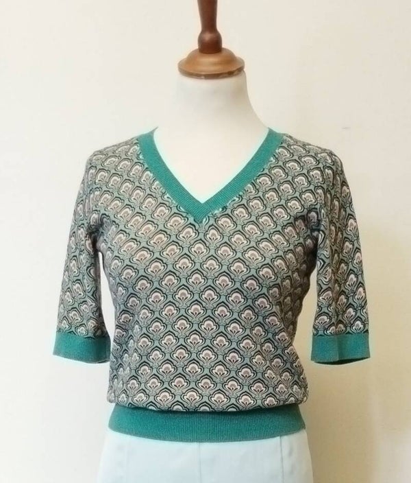 Maglia maniche corte stampa vintage