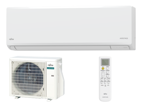 Climatiseur mural Fujitsu Airstage ECO 3,4 kW · ensemble intérieur + extérieur