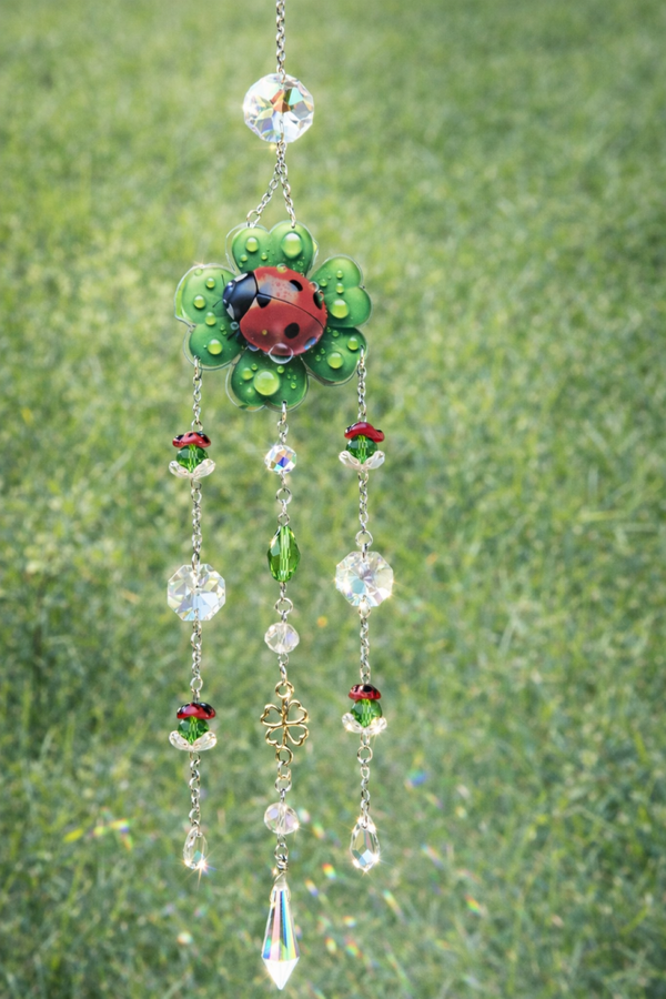 Trèfle Porte-Bonheur aux Coccinelles